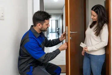 Chaveiro utilizando ferramentas para abrir uma porta em Pindamonhangaba.